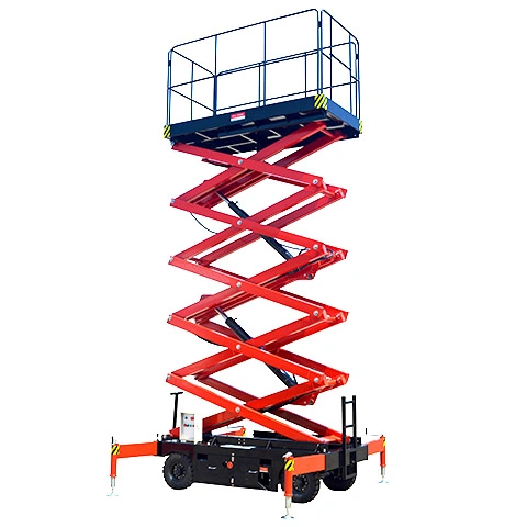 Standard 12m Aerial Working Platform Mobile Hydraulic Scissor Lift Equipment