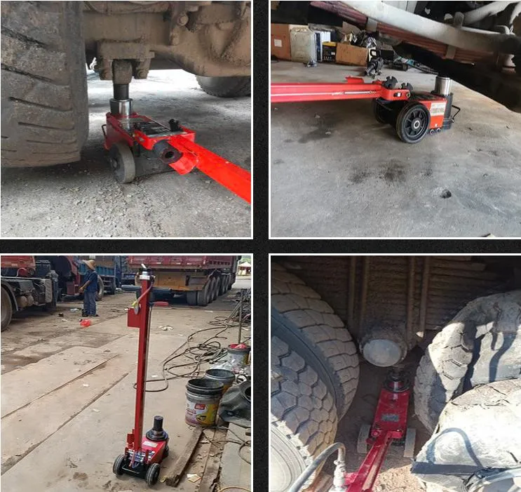 Double Node Single Node Air Hydraulic Floor Jack 50t 25t for Bus