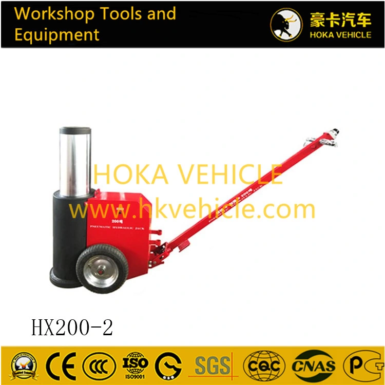 Europe High Quality 200t Pneumatic Hydraulic Jack Hx200 for Heavy Duty Truck and Bus Workshop