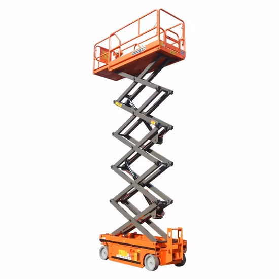 6 m Hubarbeitsbühne, Mini-Scherenhebebühne, selbstfahrende elektrische Scherenhebebühne