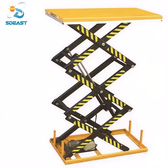 Gebrauchter stationärer hydraulischer Scherenhubtisch für schwere Lasten