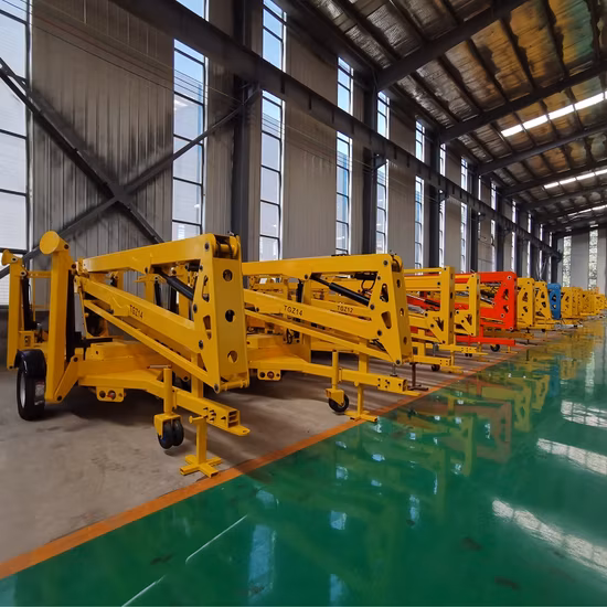 Hydraulische elektrische mobile Scheren-Teleskop-Gelenkausleger-Mast-Mann-Aufzug-Luftarbeitsplattform-Hebeausrüstung